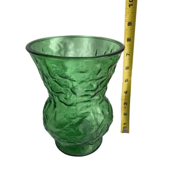 Vintage EO Brody Bright Green Indiana Glass Bouquet Vase 1970’s - Picture 9 of 9